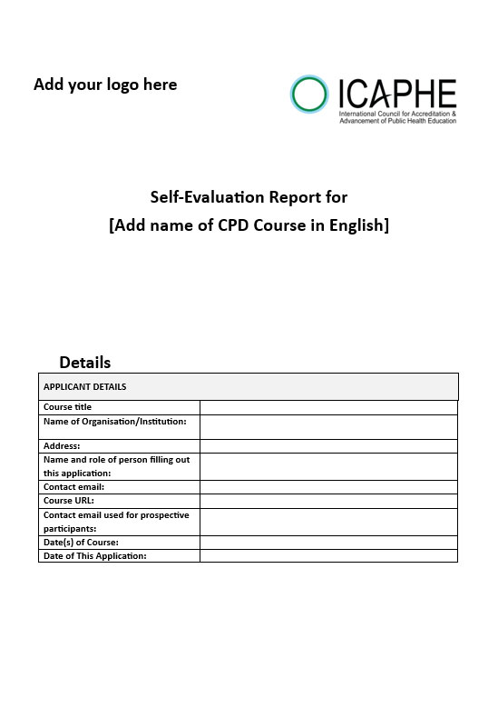 The International Council for the Accreditation and Advancement of Public Health Education (ICAPHE) provides accreditation services grounded in a formative, non-prescriptive approach, shaped by the collective insight of the global public health education community.Accrediting public health education worldwide. ICAPHE supports quality assurance in public health courses, programmes, and academic institutions.