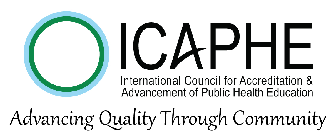 The International Council for the Accreditation and Advancement of Public Health Education (ICAPHE) provides accreditation services grounded in a formative, non-prescriptive approach, shaped by the collective insight of the global public health education community.Accrediting public health education worldwide. ICAPHE supports quality assurance in public health courses, programmes, and academic institutions.