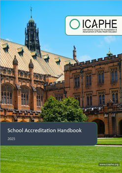 The International Council for the Accreditation and Advancement of Public Health Education (ICAPHE) provides accreditation services grounded in a formative, non-prescriptive approach, shaped by the collective insight of the global public health education community.Accrediting public health education worldwide. ICAPHE supports quality assurance in public health courses, programmes, and academic institutions.